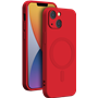 Coque Compatible MagSafe Silicone Rouge pour iPhone 14 Bigben