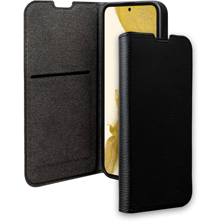 Etui Folio Wallet Samsung G S22 5G Support vidéo Noir - 65% Plastique 