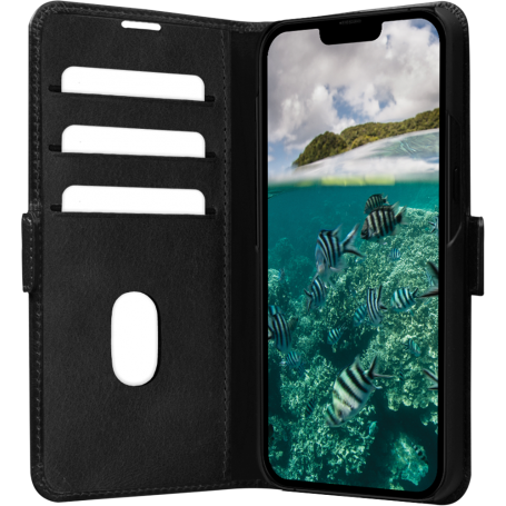 Folio iPhone 14 Plus en Cuir Copenhagen Slim Noir DBramante1928