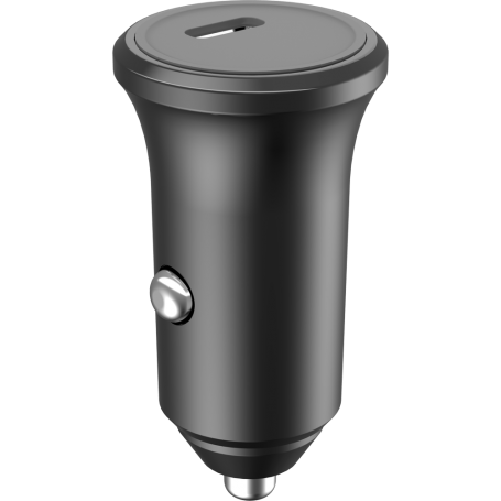 Chargeur voiture 25W Power Delivery Noir - 100% Plastique recyclé Bigb