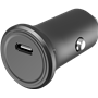 Chargeur voiture 25W Power Delivery Noir - 100% Plastique recyclé Bigb