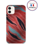 Coque Résine iPhone XR / 11 Tigre rose Miroir - Fabriquée en France Bi