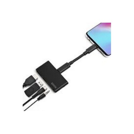 Powerlink Nano Hub USB-C 4-En-1 Avec Câble Extension