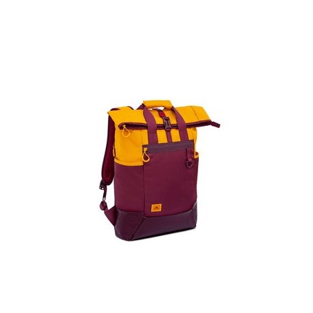 Riva Dijon Sac A Dos Rouge Bordeaux 25L Pour Ordinateur 15.6" /6"