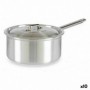Casserole avec couvercle Argenté Aluminium 3 L 22 x 12 x 38 cm (10 Unités)
