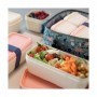 Panier-Repas carré avec couvercle Milan 330 ml