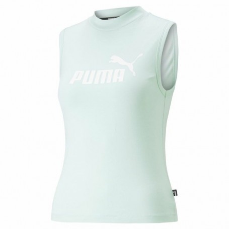 Maillot de Corps sans Manches pour Femme Puma Slim Logo Tank Aigue marine