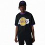 T-Shirt de basket New Era Mesh LA Lakers Noir