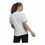 T-Shirt à manches courtes femme Adidas Giant Logo Blanc
