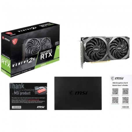 MSI VENTUS GeForce RTX 3060 2X 12G OC Nvidia 12 Go GDDR6