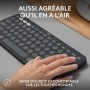 Logitech Pebble Keys 2 K380s clavier RF sans fil + Bluetooth Azerty Français Graphite