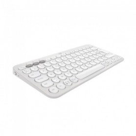Logitech Pebble Keys 2 K380s clavier RF sans fil + Bluetooth Azerty Français Blanc