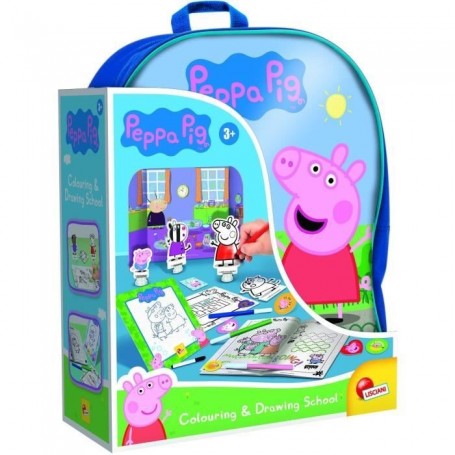 Sac a dos coloriage et école de dessin - Peppa Pig - LISCIANI
