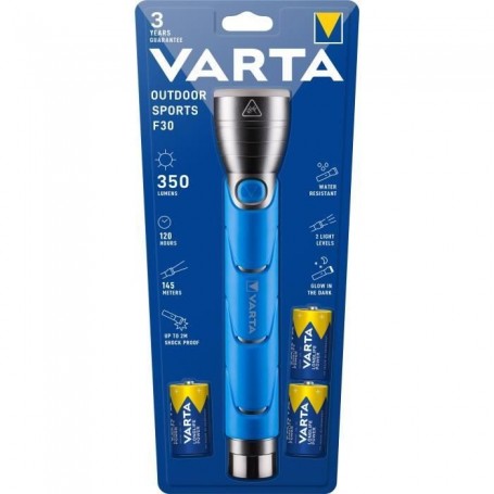 Lampe Torche LED Varta Outdoor Sports F30 Bleu 350 lm