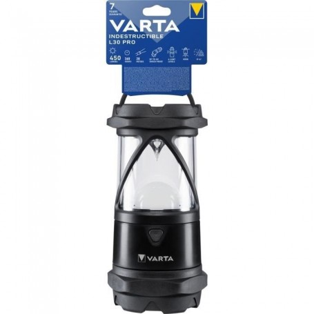 Varta INDESTRUCTIBLE L30 PRO Noir, Transparent Lampe torche LED