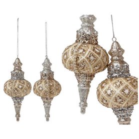 Décorations de Noël Glitter Doré 18 cm