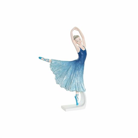 Figurine Décorative DKD Home Decor Bleu Romantique Danseuse Classique 