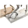 Figurine Décorative DKD Home Decor 33 x 10 x 19 cm Champagne Argenté (