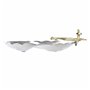Centre de Table DKD Home Decor Argenté Doré Aluminium Oiseaux (43 x 39