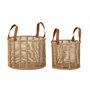 Set de basket DKD Home Decor 32 x 32 x 26 cm Métal Corde 32 x 32 x 39 