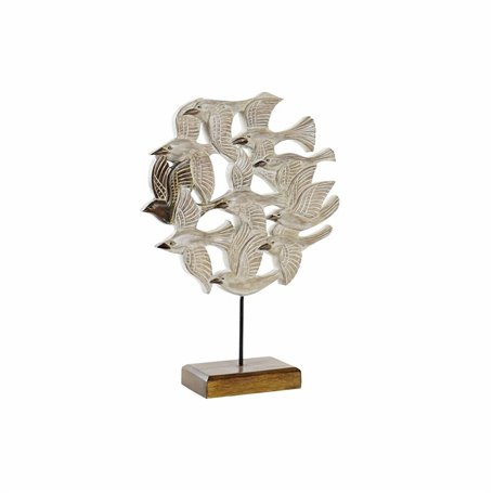 Figurine Décorative DKD Home Decor Beige Fer Oiseaux (38 x 11,5 x 54 c