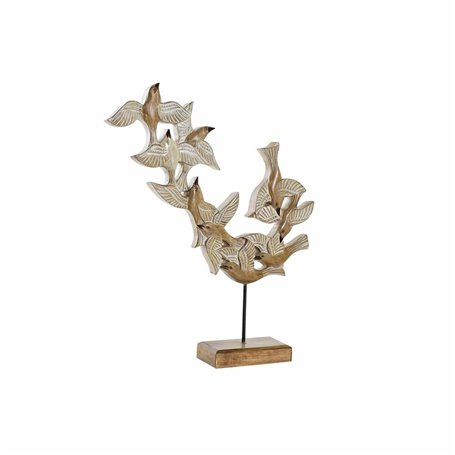 Figurine Décorative DKD Home Decor Beige Fer Oiseaux (49 x 11,5 x 63 c