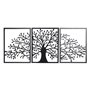 Décoration murale DKD Home Decor Noir Arbre Cottage 141 x 1,3 x 61 cm