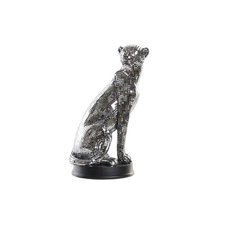 Figurine Décorative DKD Home Decor Argenté Léopard Résine (19,5 x 16 x