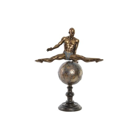 Figurine Décorative DKD Home Decor Doré Résine Gymnaste Moderne (36 x 