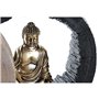 Figurine Décorative DKD Home Decor Noir Doré Buda Oriental 20,8 x 6 x 