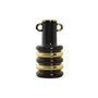 Vase DKD Home Decor Porcelaine Noir Doré Bicolore Moderne 15 x 15 x 29