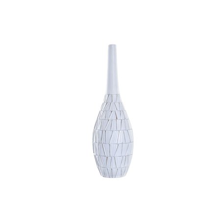 Vase DKD Home Decor Blanc Résine Moderne (19 x 19 x 60 cm)