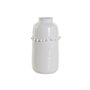 Vase DKD Home Decor Blanc Grès Pompon 12 x 12 x 24 cm