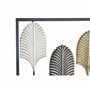 Décoration murale DKD Home Decor Noir Métal Multicouleur Moderne Feuil