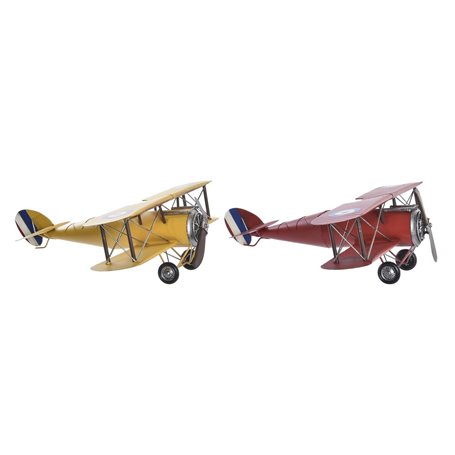 Figurine Décorative DKD Home Decor 50 x 42 x 16 cm Avion Vintage (2 Un