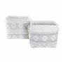 Set de basket DKD Home Decor Gris Coton (45 x 35 x 40 cm) (2 Pièces)