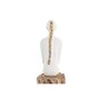 Figurine Décorative DKD Home Decor Femme Marron Blanc (2 Unités)