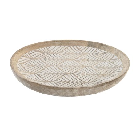 Vide-poches DKD Home Decor 20,5 x 20,5 x 2,5 cm Naturel Bois de mangui