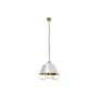Suspension DKD Home Decor Blanc Doré PVC Métal 50 W 38 x 38 x 32 cm