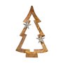 Sapin de Noël silhouette 6,5 x 39 x 23 cm Bois Marron