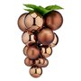 Boules de Noël Petit Raisins Marron Plastique 15 x 15 x 20 cm
