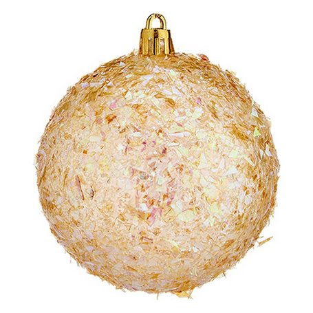 Boules de Noël Ø 8 cm Doré Plastique 8 x 9 x 8 cm