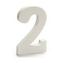 Numéro 2 Bois Blanc (1,8 x 21 x 17 cm) (12 Unités)