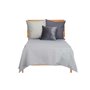 Couvre-lit 180 x 260 cm Géométrique Gris (4 Unités)