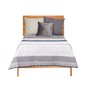 Couette réversible 180 x 260 cm Hexagones Bleu Blanc Gris (6 Unités)