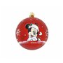 Boule de Noël Mickey Mouse Happy smiles 6 Unités Rouge Plastique (Ø 8 