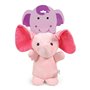 Jouet pour chien en peluche Gloria Hoa Rose 10 cm Eléphant