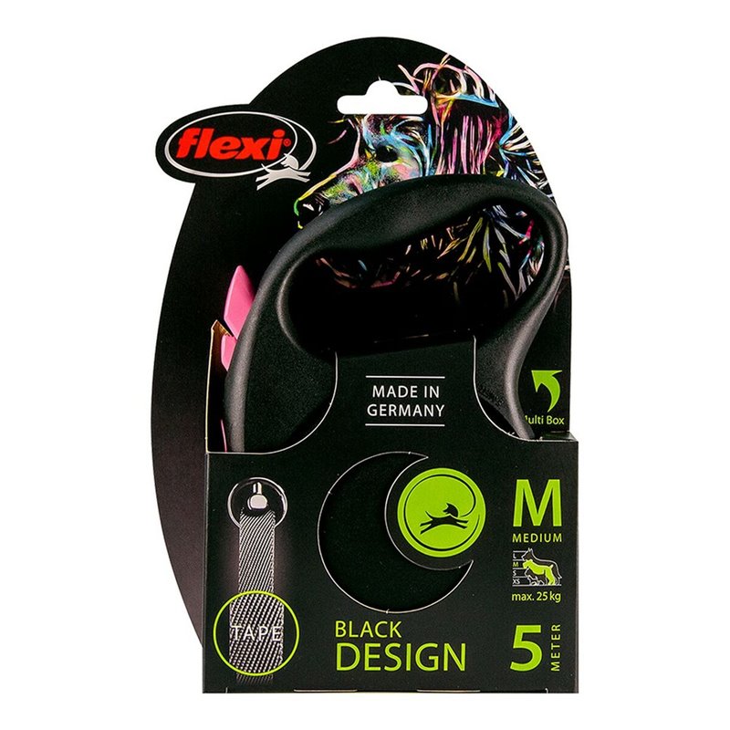 Image secondaire de Laisse pour Chien Flexi BLACK DESIGN 5 m Rose Taille M