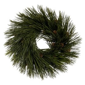 Couronne de Noël Vert PVC 27 x 27 cm