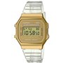 Montre Homme Casio VINTAGE COLLECTION - TRANSPARENT BAND - GOLD (Ø 36 